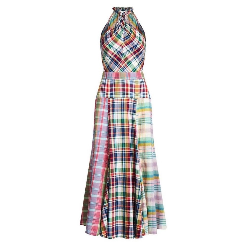 Polo by Ralph Lauren Multicolor Plaid Maxi Dress